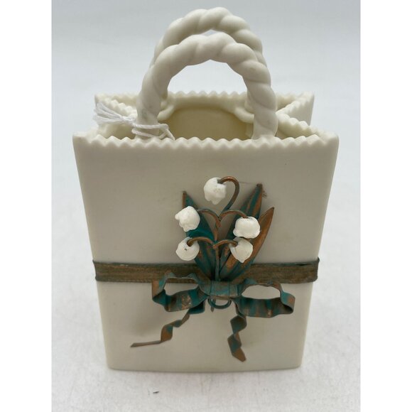 Simply Said Handcrafted Porcelain Mini Gift Bag Vase Peggy Jo Ackley 2003 - Picture 9 of 9